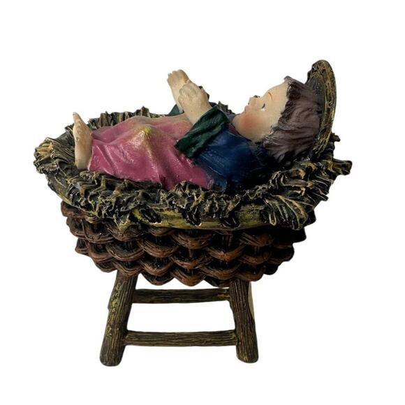 Vintage Lang and Wise Nativity Lisa Blowers Away in a Manger 6 pc 1998 2nd Ed - Picture 7 of 16